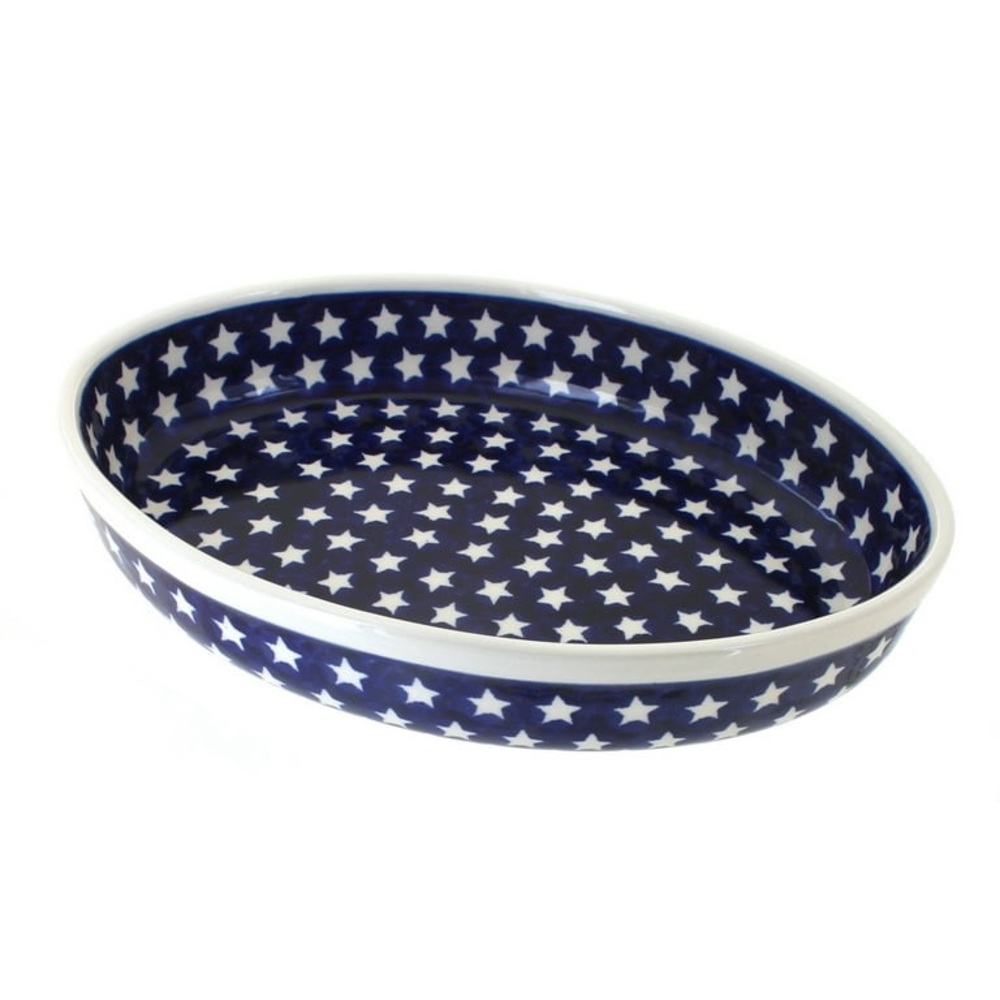 Polish Pottery Hand Painted in Poland Oval Dish 6.5” x4.5”x 1.75”